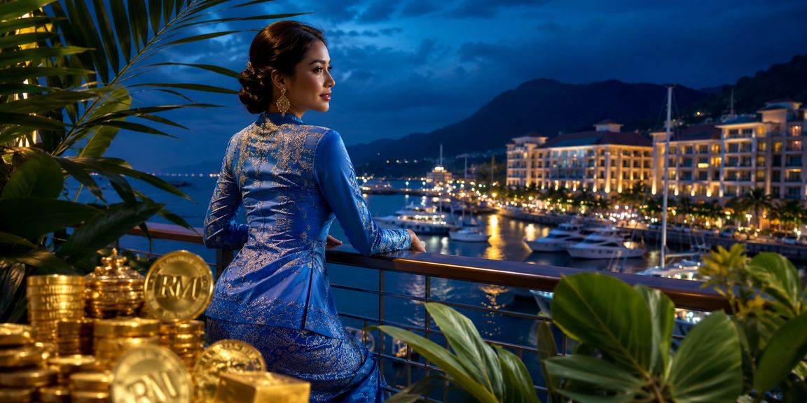 Suasana kemenangan loteri VIP baju kurung di Langkawi