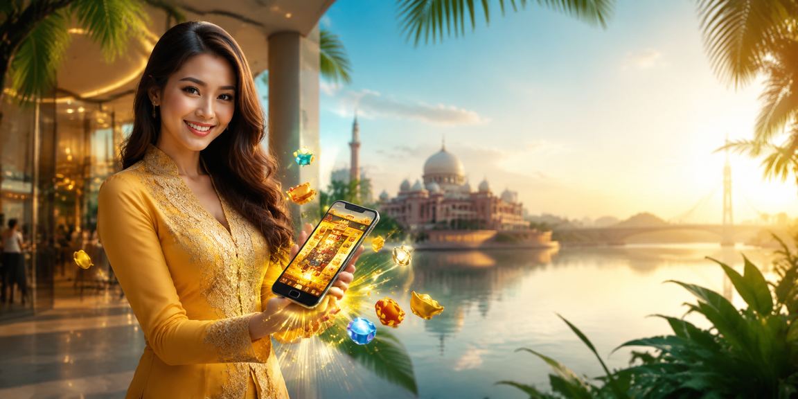 Pemain Putrajaya melakukan deposit bonus melalui platform fortune111 dengan pakaian tradisional kebaya